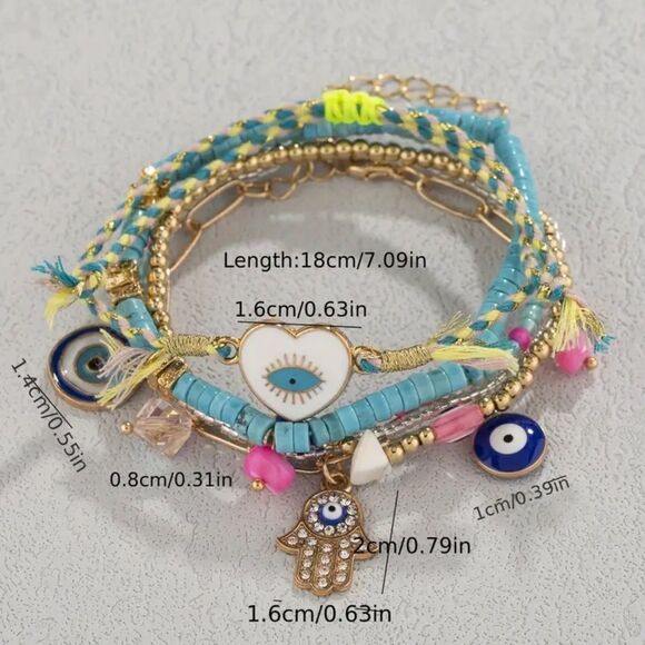 Evil Eye Ankle Bracelet - Picture 6 of 6